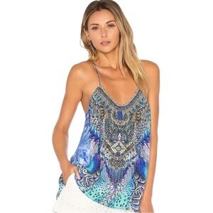 CAMILLA MOONDANCE TBACK SHOESTRING STRAP TOP
(NWT)